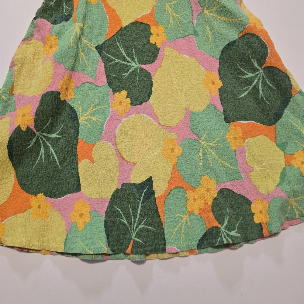Kate Spade New York Cucumber Floral Swing Dress V-neck Short sleeves Size 4 - Picture 4 of 14